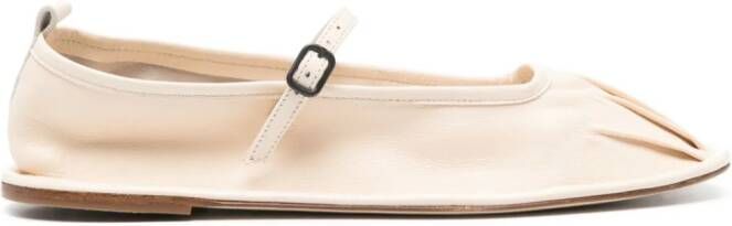 Hereu Dansa leather ballerina shoes Neutrals