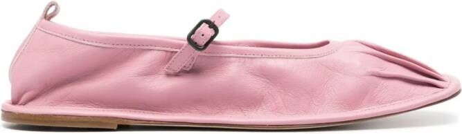 Hereu Dansa leather ballerina shoes Pink
