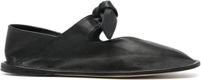 Hereu Llasada leather ballerinas Black