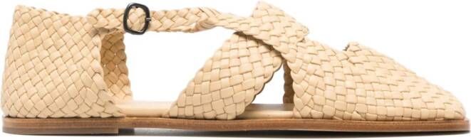 Hereu Serra interwoven slippers Neutrals