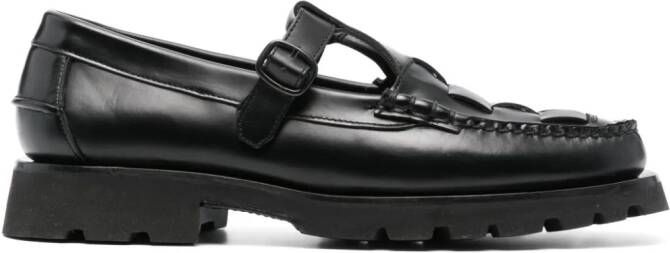 Hereu Soller interwoven-design leather loafers Black