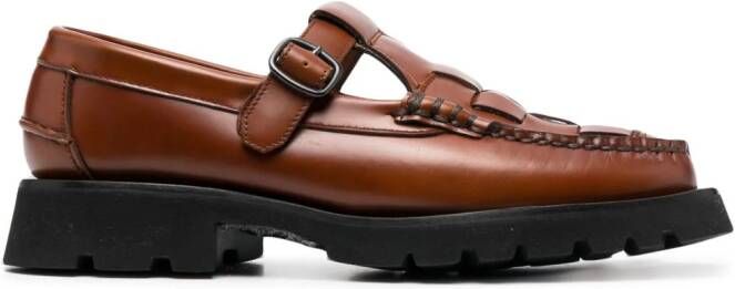 Hereu Soller Sport square-toe loafers Brown
