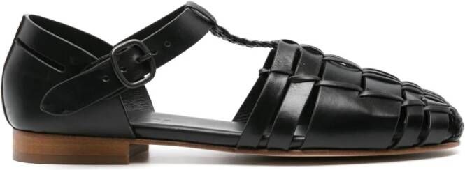Hereu Vedra leather sandals Black