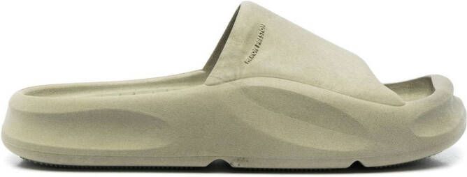 Heron Preston eco moulded slides Green