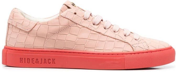 Hide&Jack Essence Croco sneakers Pink