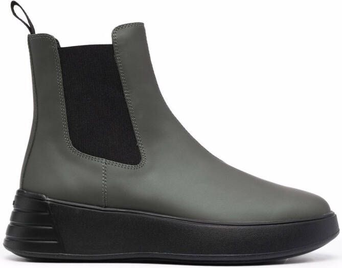 Hogan chunky Chelsea boots Green