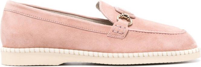 Hogan Deconstructed H642 suede loafers Pink
