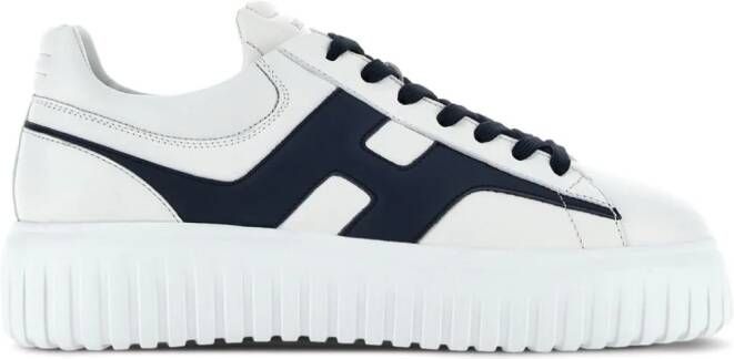 Hogan H-Stripes leather sneakers White