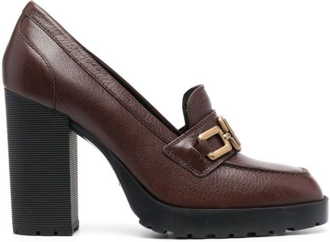Hogan H623 85mm heel loafers Brown