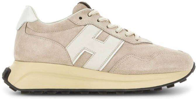 Hogan H641 suede low-top sneakers Neutrals