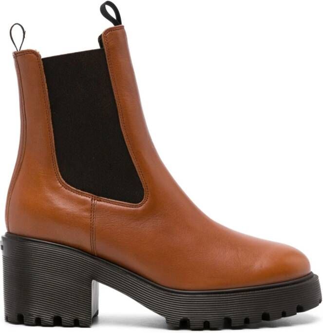 Hogan H649 slip-on ankle boots Brown