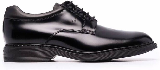 Hogan Highlights leather Derby shoes Black