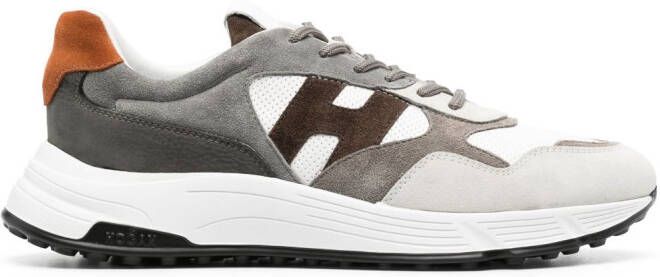 Hogan Hyperlight low-top suede sneakers Grey