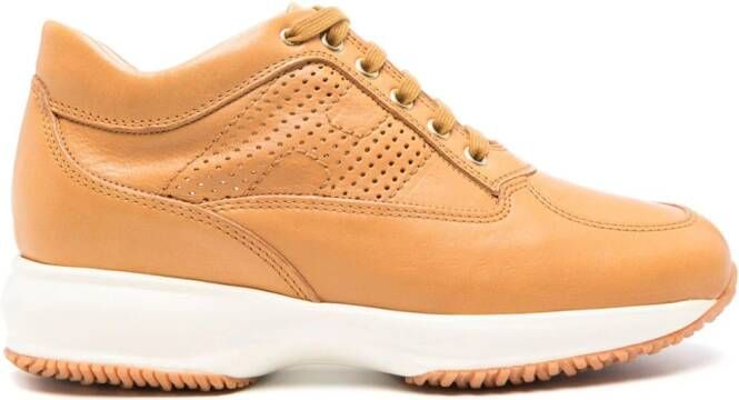 Hogan Interactive leather sneakers Neutrals