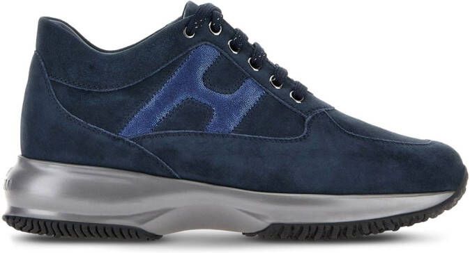 Hogan Interactive low-top suede sneakers Blue