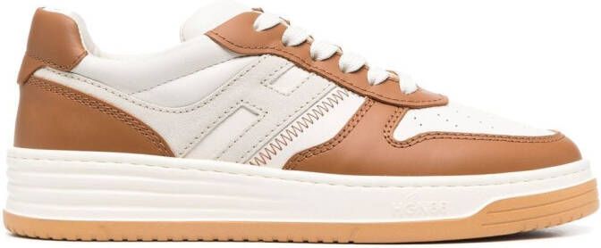 Hogan logo-detail low-top sneakers Brown