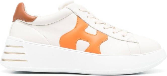 Hogan logo-patch sneakers Neutrals