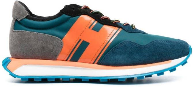 Hogan logo-print low-top sneakers Blue