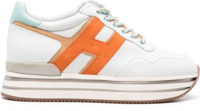 Hogan Midi H222 leather sneakers White