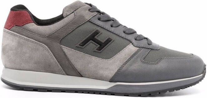 Hogan side logo-print sneakers Grey