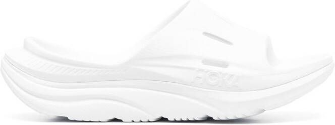 HOKA Ora Recovery slides White