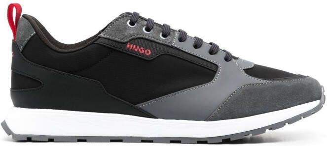 HUGO panelled low-top sneakers Black