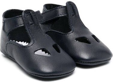 Il Gufo Mary Jane leather pre-walkers Blue