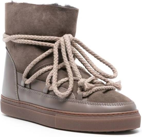 Inuikii Classic suede lace-up boots Neutrals