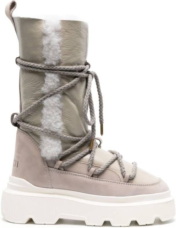 Inuikii Endurance Cozy Low leather boots Neutrals