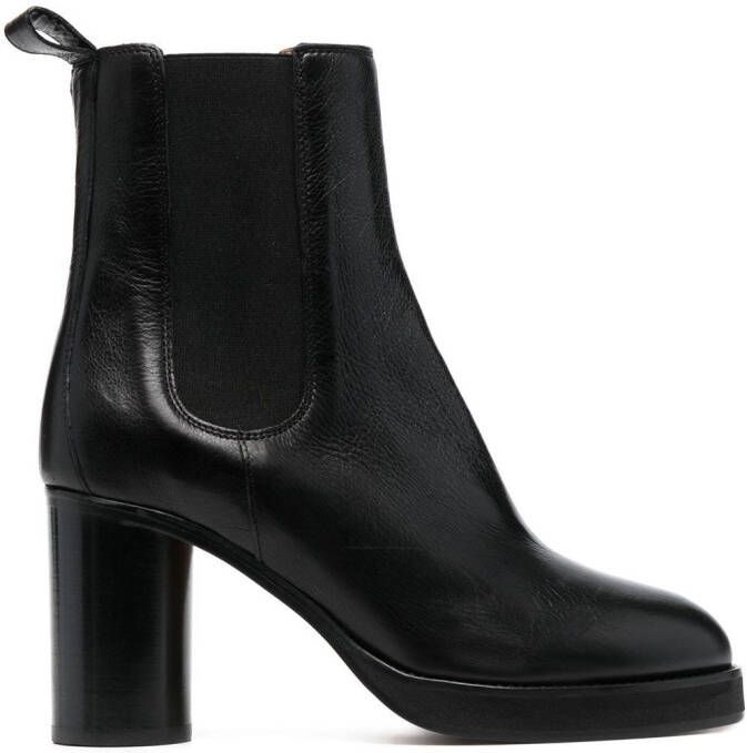 ISABEL MARANT 90mm leather Chelsea boots Black