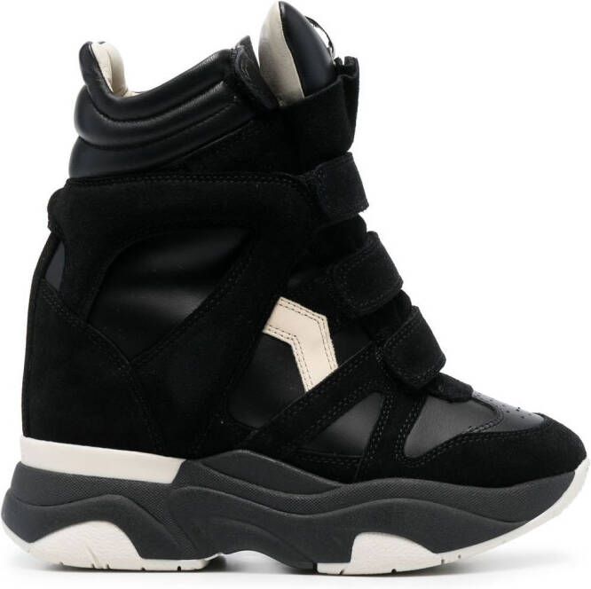 ISABEL MARANT Balskee high-top leather sneakers Black