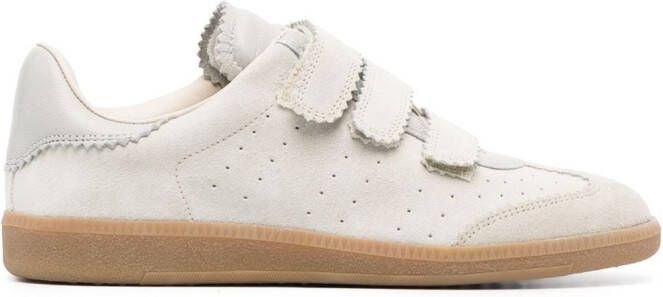 ISABEL MARANT Beth low-top leather sneakers Neutrals