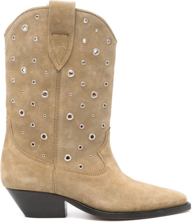 ISABEL MARANT Duerto 40mm boots Green