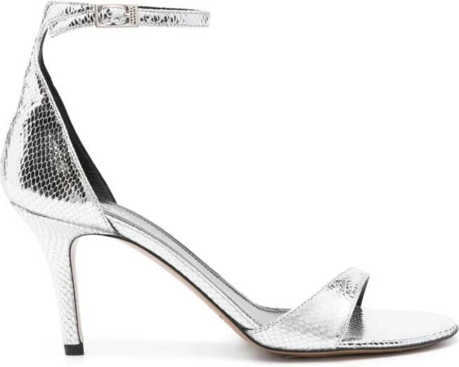 ISABEL MARANT Ailisa 80mm leather sandals Silver