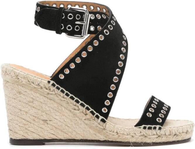 ISABEL MARANT Iriane 85mm wedge espadrilles Black