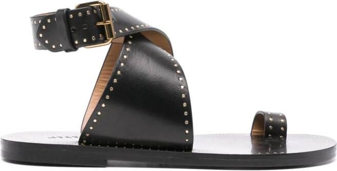ISABEL MARANT Jools studded sandals Black