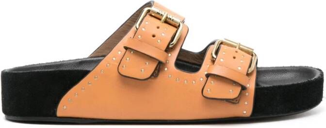 ISABEL MARANT Lennyo studded sandals Orange