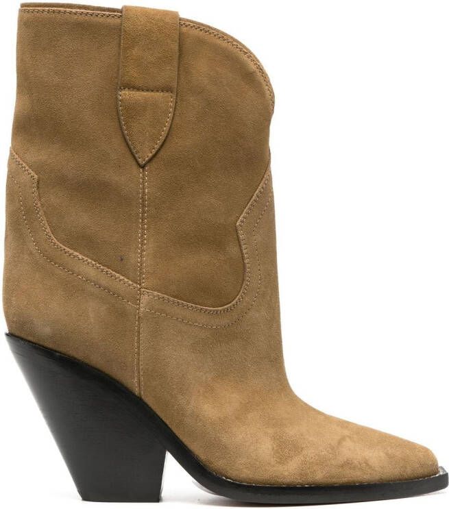 ISABEL MARANT Leyane high cowboy boots Brown