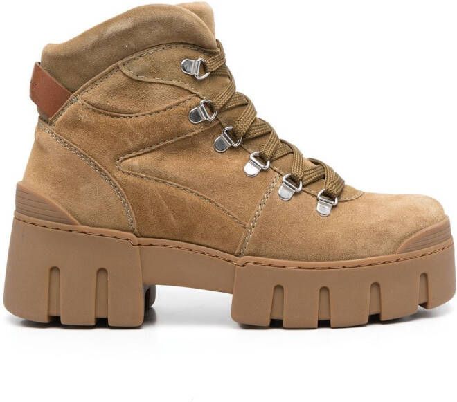 ISABEL MARANT Mealie suede boots Green