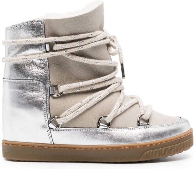 ISABEL MARANT Nowles snow boots Silver