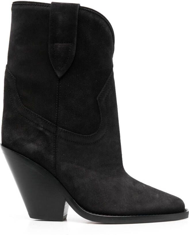 ISABEL MARANT Leyane 90mm suede boots Black