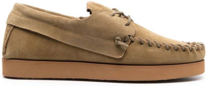 MARANT Fylan suede boat shoes Neutrals