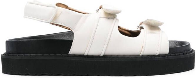 ISABEL MARANT Madee leather sandals White