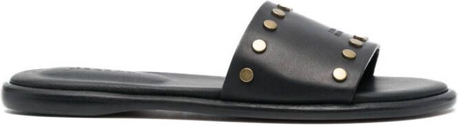 ISABEL MARANT Vikee stud-embellished slides Black