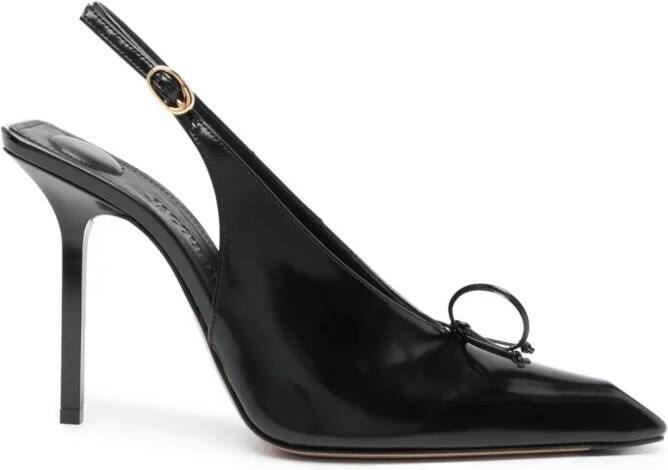 Jacquemus 100mm Cubisto leather pumps Black