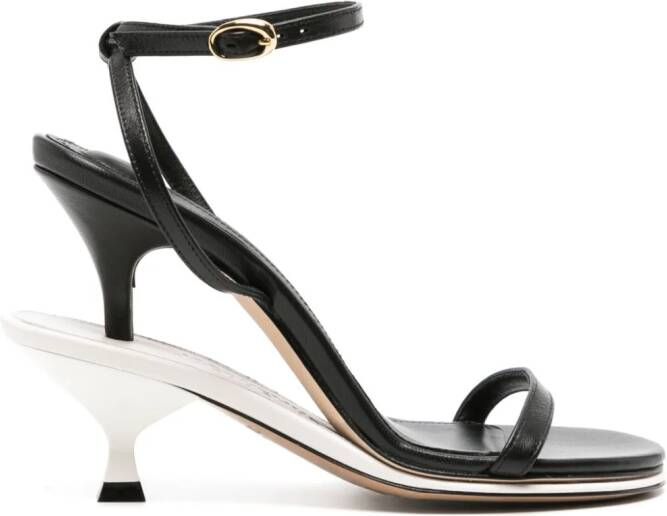 Jacquemus Les Doubles 100mm sandals Black
