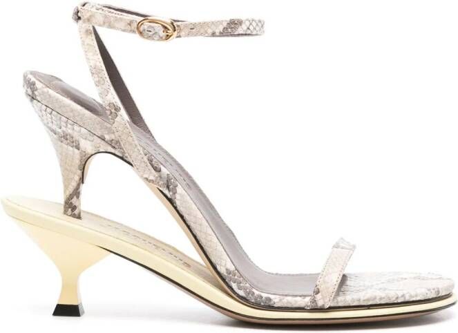 Jacquemus Les Doubles 120mm sandals Neutrals