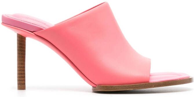 Jacquemus 90mm Les Mules Rond Carré sandals Pink