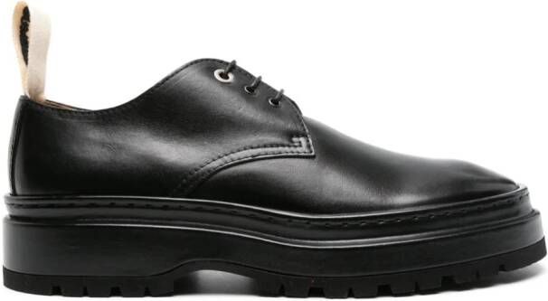 Jacquemus Les Pavane leather derby shoes Black