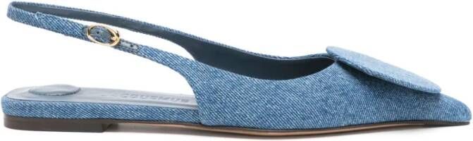 Jacquemus Les Slingback Duelo Plates ballerina shoes Blue